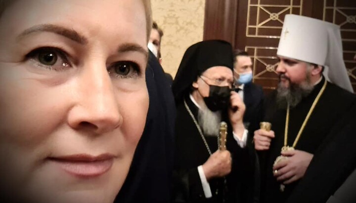 Selfie of Tytarenko with Patriarch Bartholomew and Dumenko. Photo: Tytarenko’s Facebook