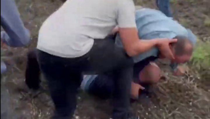 Attack on a serviceman in the village of Minkivtsi. Photo: Dozor