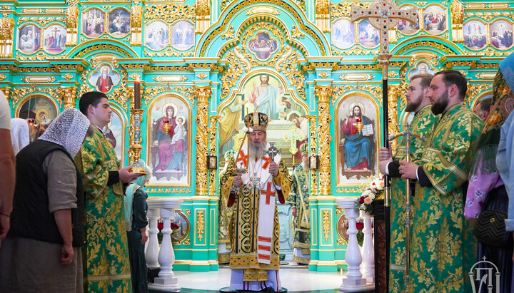 Блаженніший Митрополит Київський і всієї України Онуфрій у день свята Собору преподобних отців Києво-Печерських. Фото: uoc-news