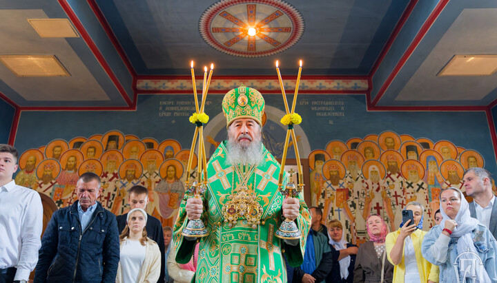 His Beatitude Metropolitan Onuphry of Kyiv and All Ukraine in the Church of St. Alexander Nevsky. Photo: UOC Information and Education Department