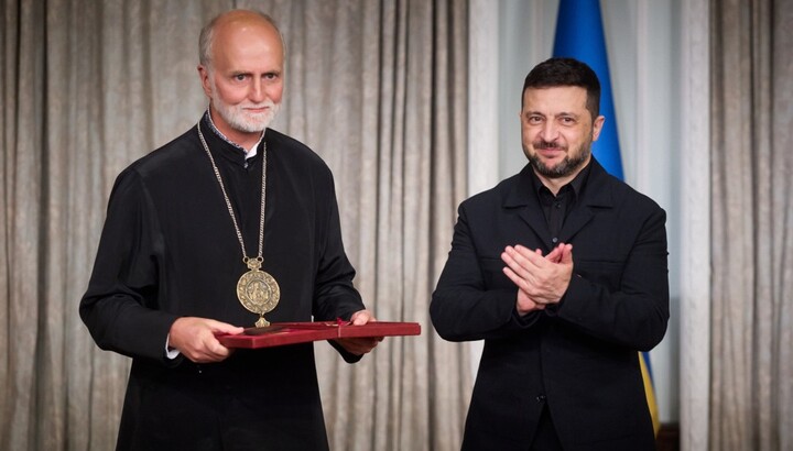 Hudziak and Zelensky. Photo: UCU press service