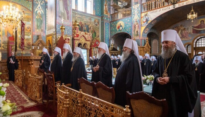 UOC Council in Feofania. Photo: Facebook of Archbishop Sylvester