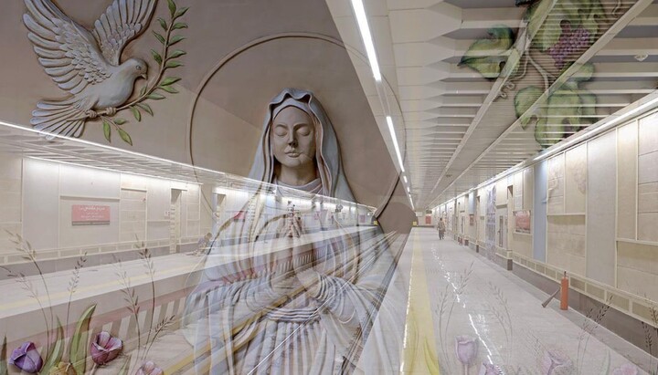 Interior of the new “Holy Virgin Mary” metro station in Tehran. Photo: eghtesadonline
