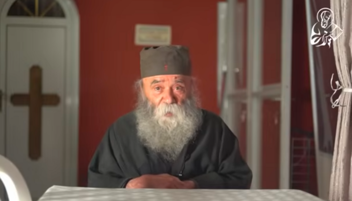 Abbot Dositheos, head of the Agia Skepi Monastery of the Metropolis of Sidirokastro, Church of Greece. Photo: screenshot from YouTube
