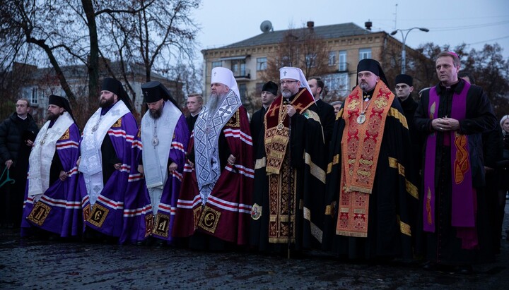 Спільна панахида ПЦУ, УГКЦ та РКЦ. Фото: пресслужба УГКЦ