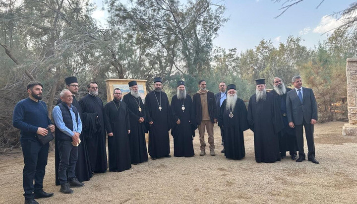 Патріарх Порфирій у Віфанії Зайорданській. Фото: Orthodoxia News Agency
