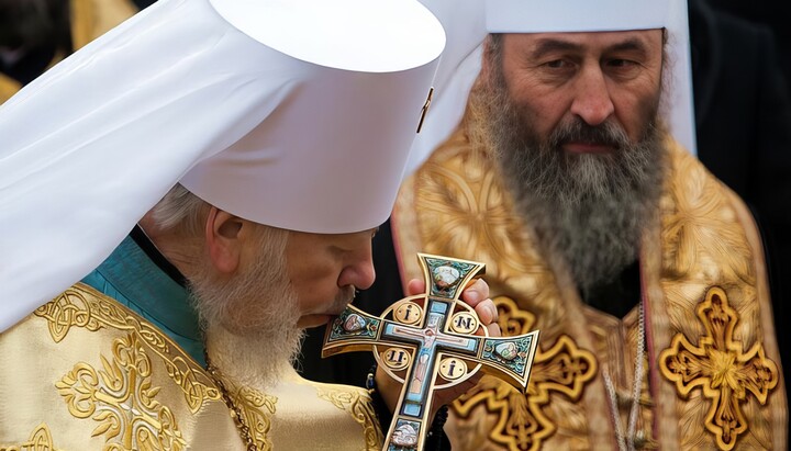 Митрополит Володимир і Митрополит Онуфрій. Фото: Огіренко Валентин