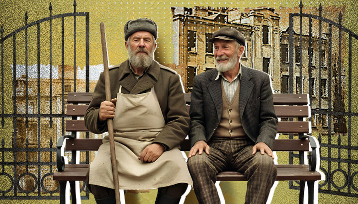 Uncle Kolya and Uncle Fima. Photo: UOJ