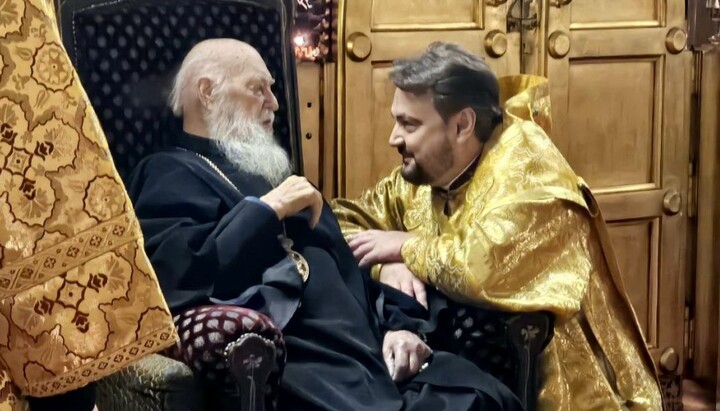 Филарет и Драбинко. Фото: пресс-служба УПЦ КП