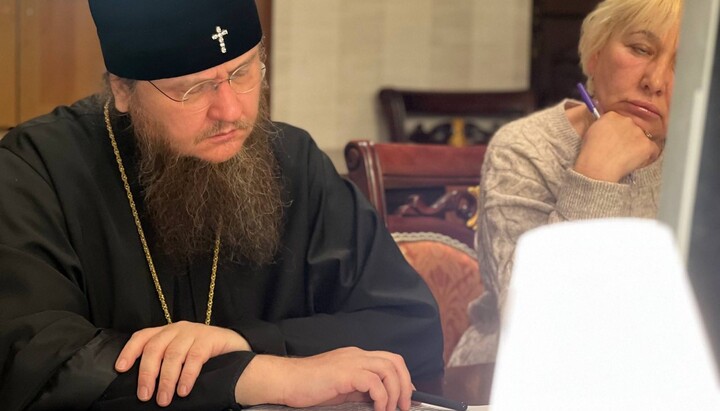 Metropolitan Theodosiy during the court session. Photo: Cherkasy Eparchy