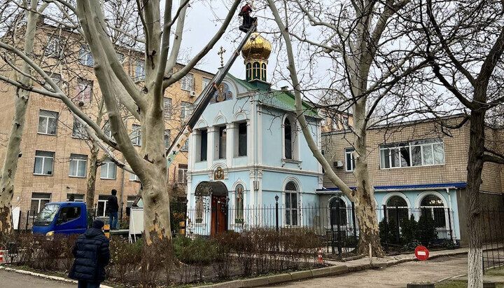 Храм УПЦ на честь ікони Божої Матері «Знамення» в Одесі, який може бути вилучений за ініціативою Міносвіти. Фото: СПЖ