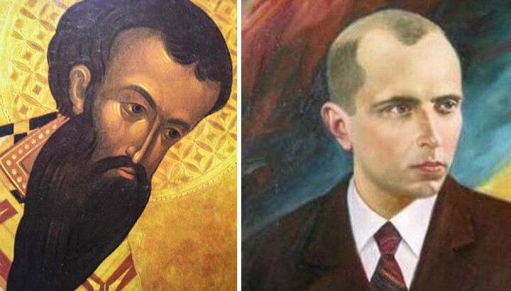 Між Василієм Великим і Бандерою в ПЦУ обирають Бандеру. Колаж: СПЖ