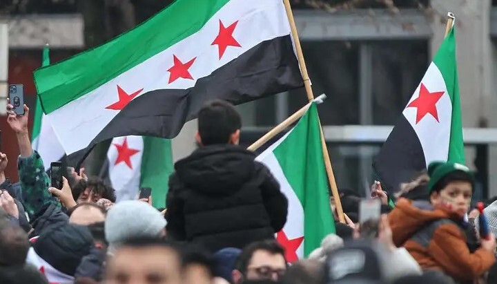 Syrians in Berlin celebrating the overthrow of the Assad regime. Photo: European Conservative