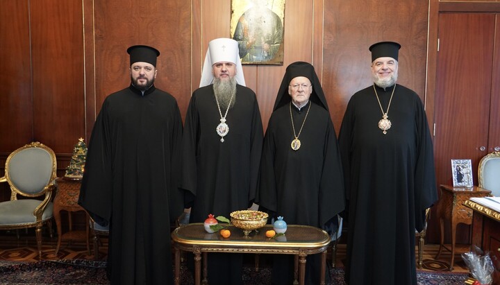 A delegation of the OCU at the Phanar. Photo: the press service of the Ecumenical Patriarchate
