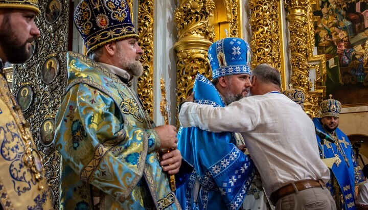 Остапенко повернувся до лаврського заповідника. Фото: ПЦУ
