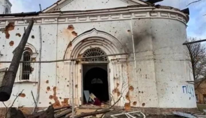A destroyed UOC church as a result of military actions in Ukraine. Photo: open sources