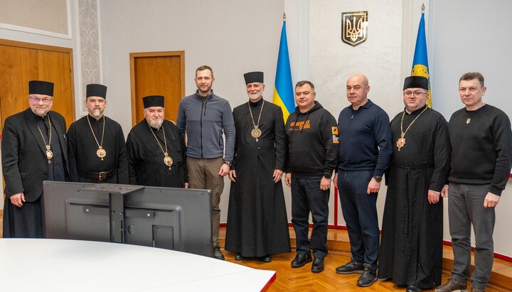 The Ternopil RMA leadership and UGCC reps. Photo: Facebook of Ternopil Regional State Administration