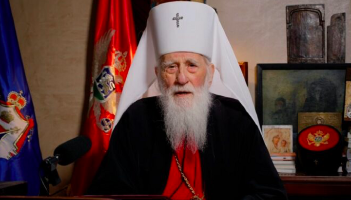 Глава розкольницької «Православної церкви Чорногорії» Михайло Дедеїч. Фото: Romfea.gr.
