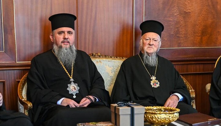 Думенко і Патріарх Варфоломій на Фанарі. Фото: ПЦУ