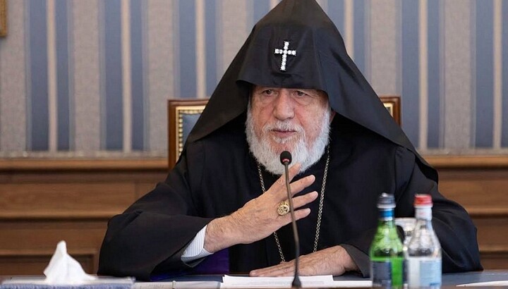 O επικεφαλής της Αρμενικής Αποστολικής Εκκλησίας, Καρεκίν Β΄. Φωτογραφία: News Armenia.