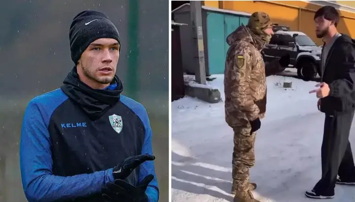 Колесник вдарив співробітника ТЦК. Колаж: Glavnoe