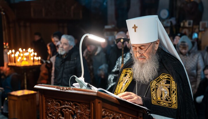 Блаженнейший Митрополит Онуфрий во Флоровском монастыре столицы. Фото: УПЦ