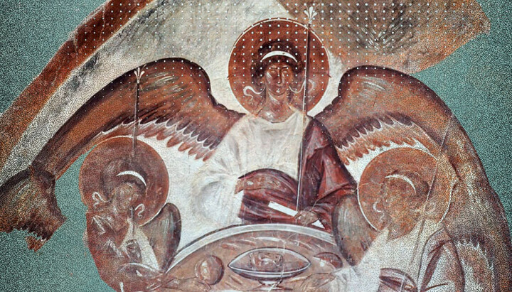 Фреска «Трійця» Феофана Грека. Фото: СПЖ