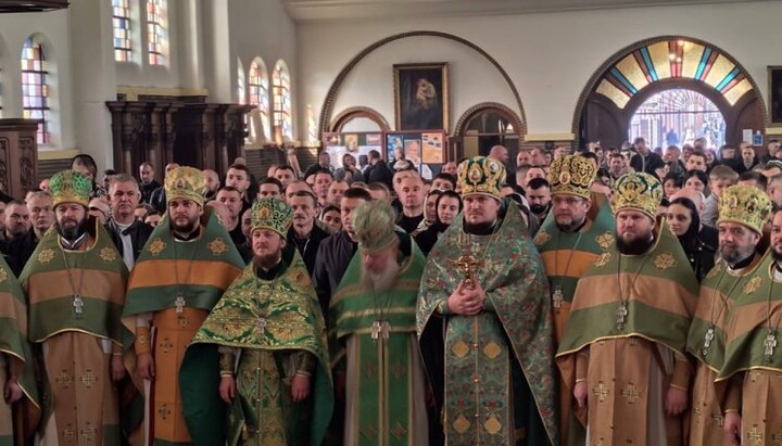 Believers of the UOC in Brussels celebrate their parish feast. Photo: UOC Information and Education Department