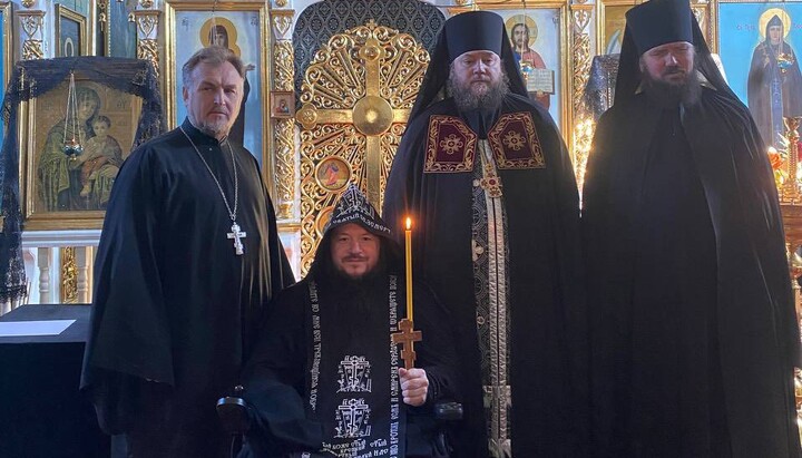 Постриг схимника в храме прп. Параскевы Сербской. Фото: Могилев-Подольская епархия
