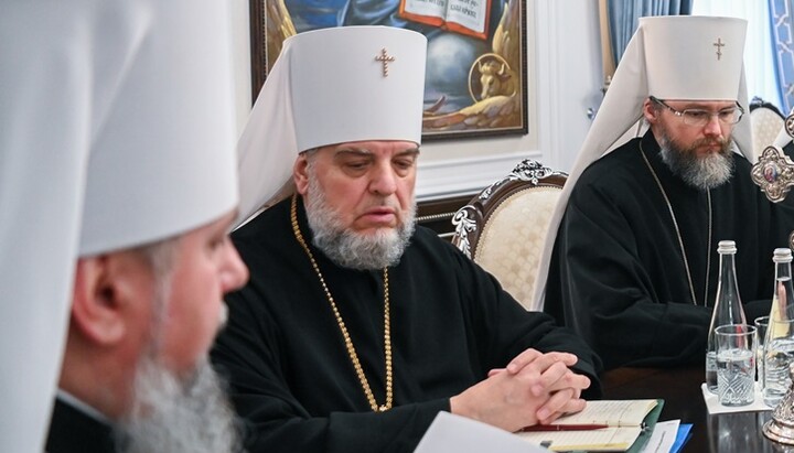 Шостацький на засіданні Синоду. Фото: ПЦУ