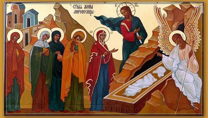 Women Myrrh-bearers at the Savior's tomb. Photo: open sources