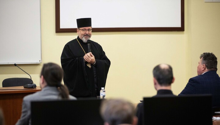 Глава УГКЦ в університеті. Фото: прес-служба УГКЦ