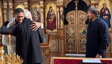 Усик із Джошуа прийшли помолитися в київський храм УПЦ