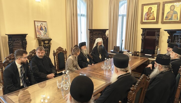 Зустріч Патріарха Болгарського Даниїла з місцеблюстителем Патріаршого престолу Грузії митрополитом Шіо Сенакським. Фото: bg-patriarshia