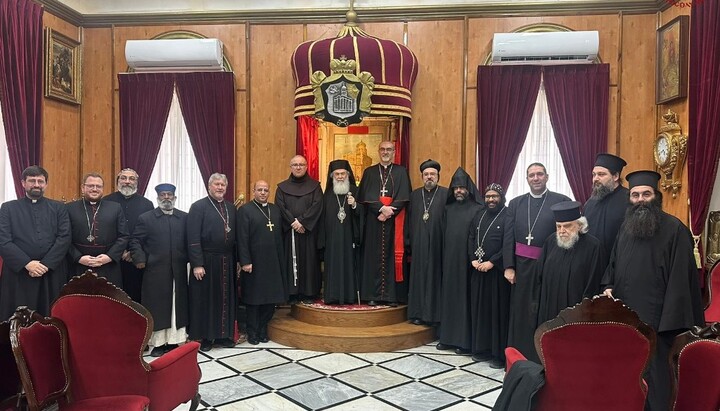 Патриархи и главы церквей в Иерусалиме. Фото: jerusalem-patriarchate.info
