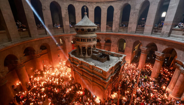 The Descent of the Holy Fire in the Church of the Holy Sepulchre in Jerusalem. Photo: orthodoxianewsagency