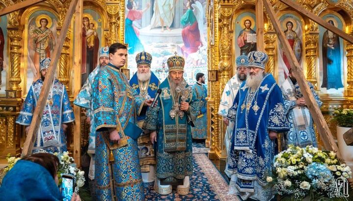 Εορταστική λειτουργία στον ναό του Ευαγγελισμού στο Σβιατόσινο. Φωτογραφία: uoc-news.church