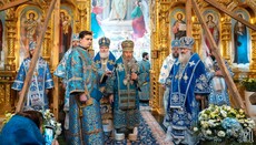 Ο Μακαριώτατος προήδρευσε της λειτουργίας στον ναό του Ευαγγελισμού του Κιέβου