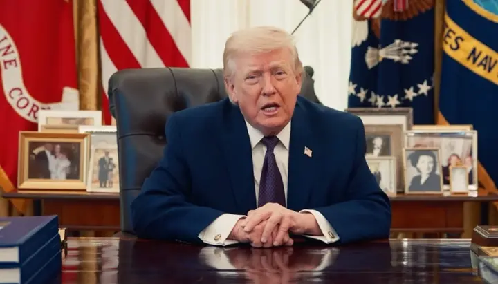 President Donald Trump addresses Christians around the world with a video message on the occasion of Easter 2026. Photo: screenshot/YouTube