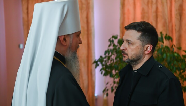 Сергій Думенко та Володимир Зеленський. Фото: ПЦУ