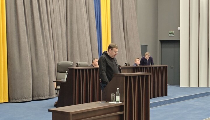Виступ Кульчицького в Тернопільській ОВА. Фото: «Укрінформ»