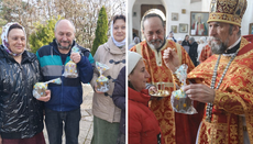 UOC volunteers deliver 550 Easter cakes to needy residents of frontline areas