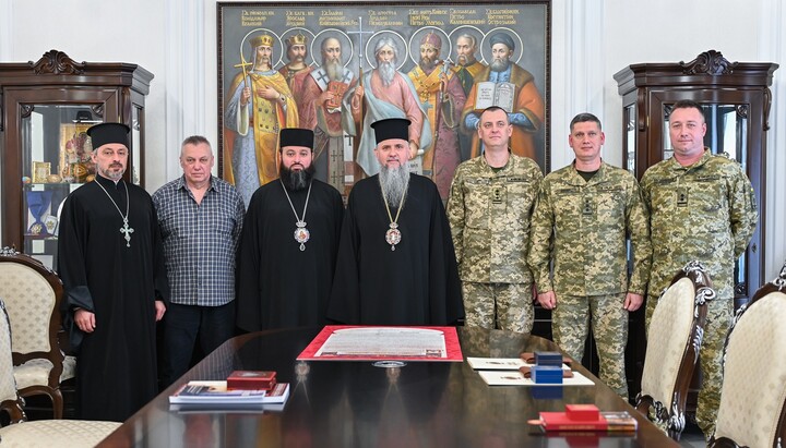 Epifaniy meeting with border guards. Photo: OCU