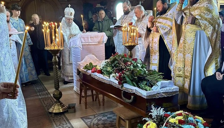 Отпевание протоирея Вячеслава Литвиненко. Фото: Киевская митрополия