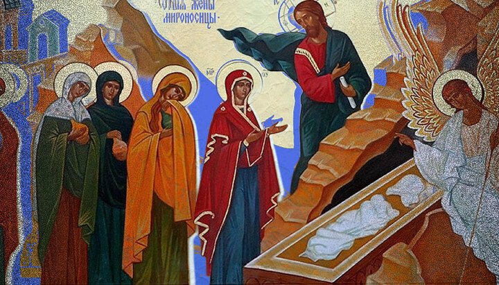 Holy Myrrh-bearing Women at the tomb of Christ. Photo: UOJ