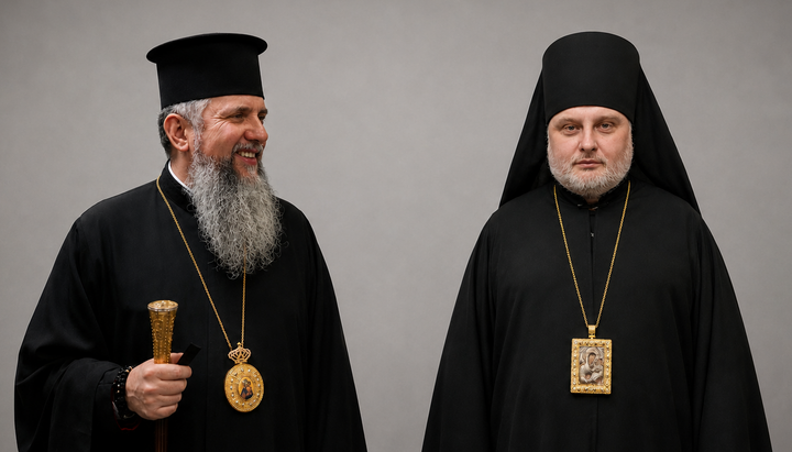 Епіфаній Думенко та глава УПЦ КП Никодим Кобзар. Фото: колаж СПЖ