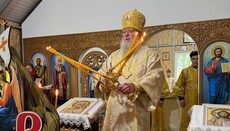 Митрополит Мелетій молитовно підтримав переслідувану громаду УПЦ у Виженці