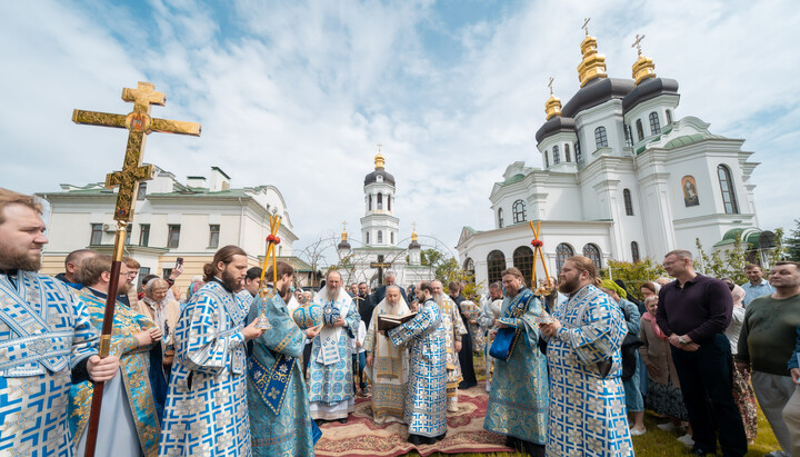 Митрополит Онуфрій у скиті Лаври. Фото: прес-служба УПЦ