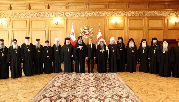 Meeting of the Georgian president with representatives of the Local Churches. Photo: Kavelashvili’s Facebook page