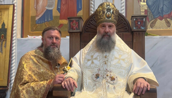 Священник Василь Начев і Патріарх Шіо. Фото: ФБ-сторінка Начева